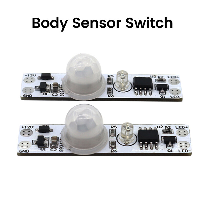 Módulo capacitivo con Interruptor táctil, Sensor de movimiento PIR, DC5-24V, infrarrojo, detección del cuerpo humano, lámparas LED de Control de atenuación