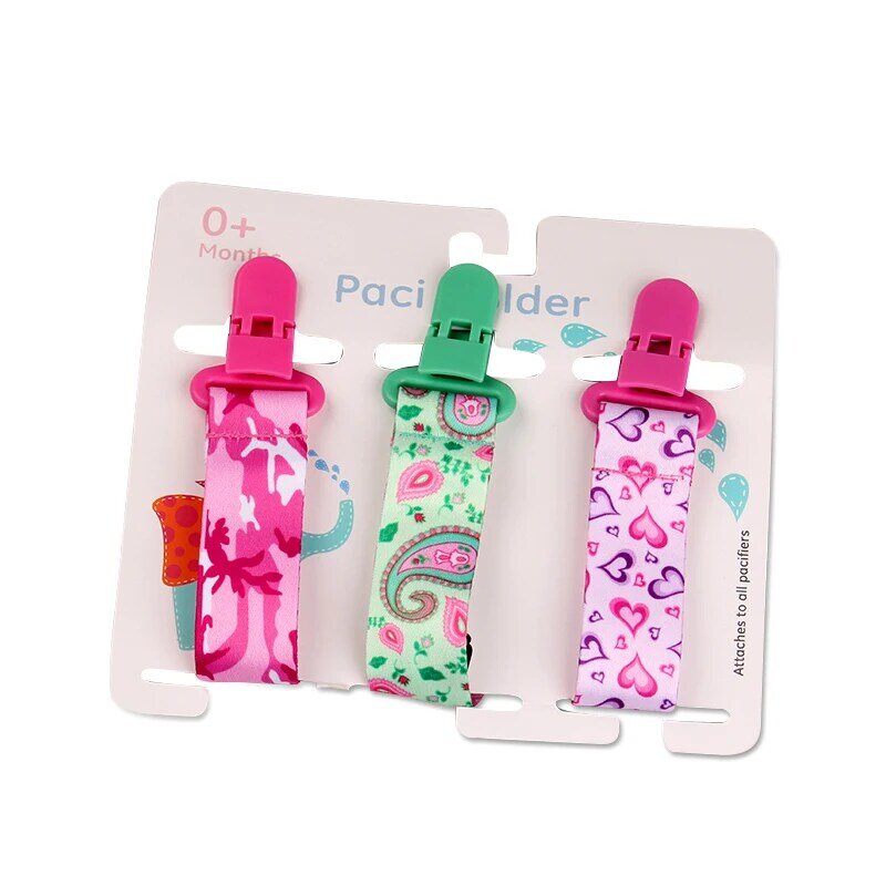 3 Pcs/Set Baby Pacifier Clips Pacifier Chain Dummy Clip Nipple Holder For Nipples Children Pacifier Clip Soother Holder attache