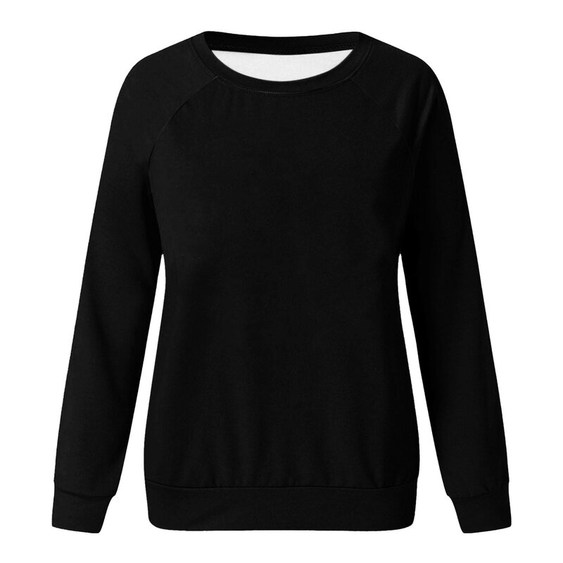 Свитшот женский с круглым вырезом, пуловер с круглым вырезом, Повседневная рубашка с длинным рукавом, свободная куртка в стиле Харадзюку, яркие цвета, Y2k