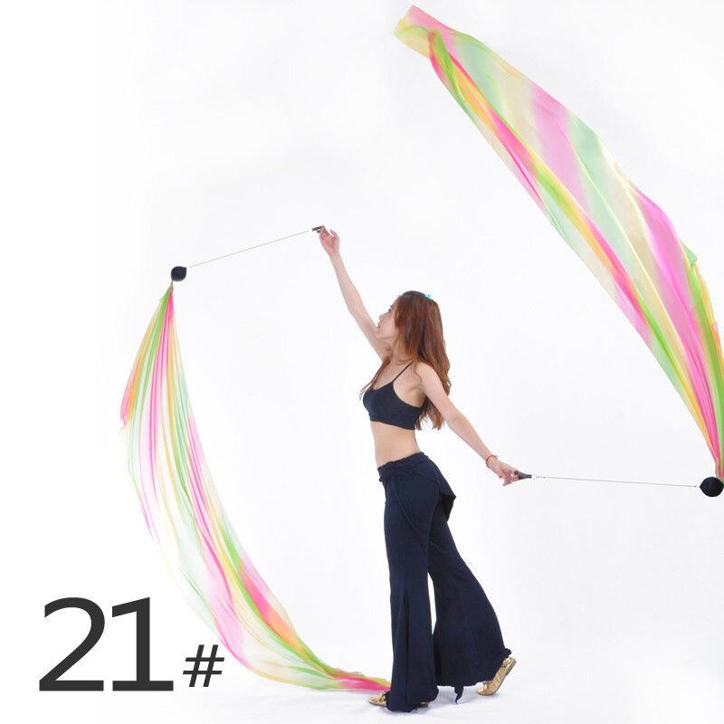 Accessori per danza del ventre sexy da donna gradiente quindi 1 palla + 1 sciarpa per catene da ballo 31 colori all'ingrosso