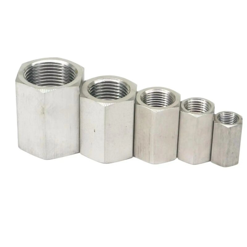 Reduce 1/8" 1/4" 3/8" 1/2" 3/4" 1" BSP M14 M20 M20 Female 304 Stainless Steel Hex Pipe Fitting Reducer 600 Bar