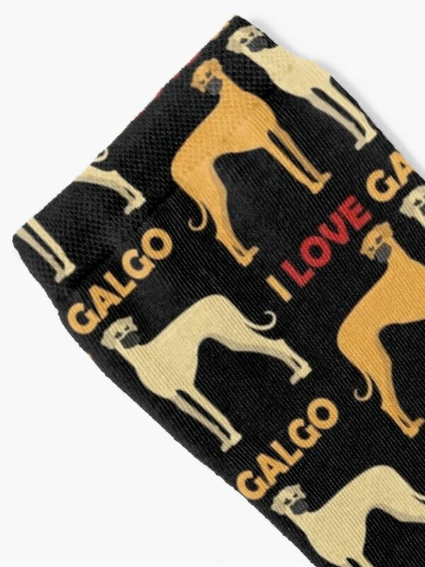I Love Galgo-Meias profissionais para homens e mulheres, meias de escalada infantis