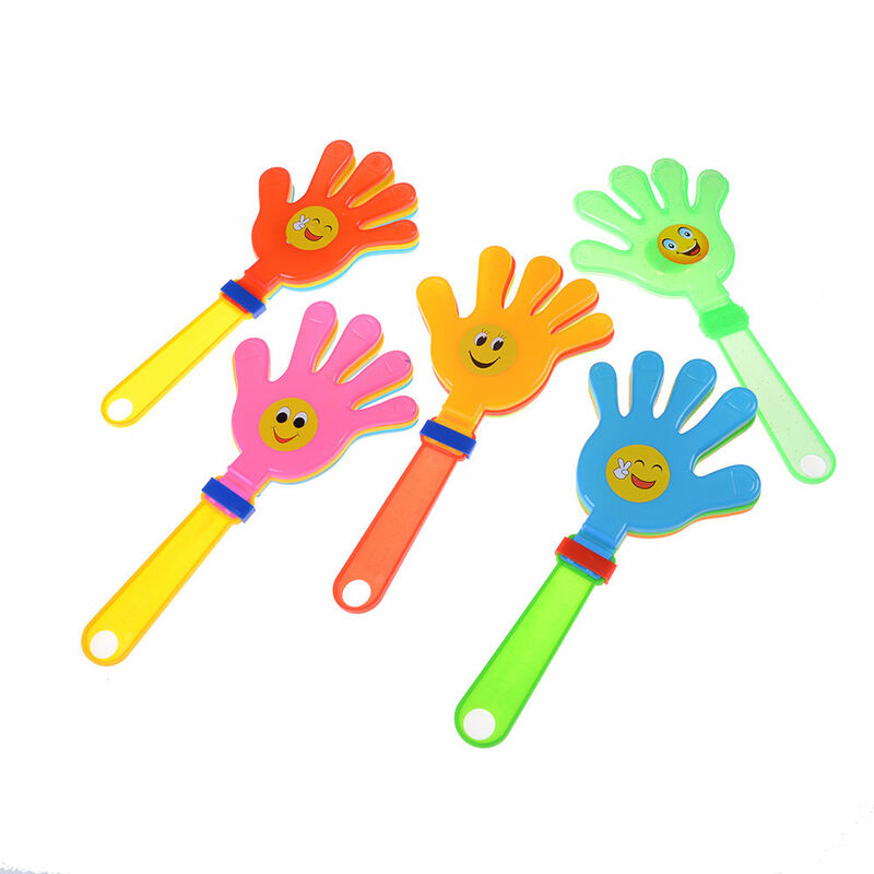 Claqueta de manos pequeñas para niños, accesorios de animación para fiesta de concierto, suministros de Festival, color aleatorio, 1 piezas
