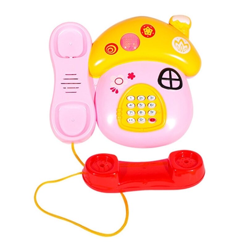 Spielzeugtelefon für Kinder, Retro-Telefon, Rollentelefone und Lern- und Lerntelefone