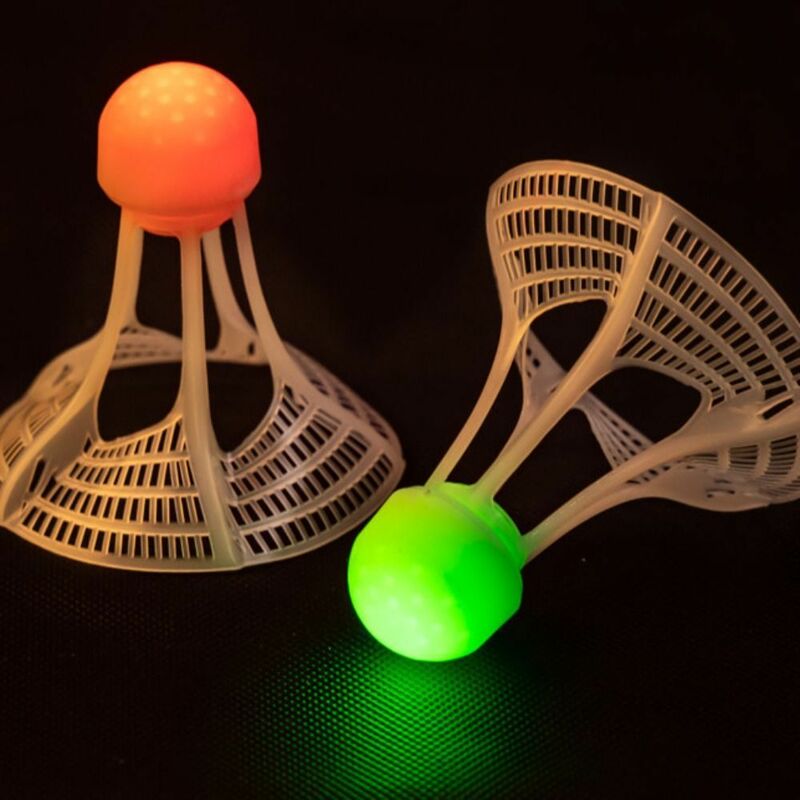 Светящиеся фонарики для бадминтона, воланы из пенопласта с разноцветным освещением для игры в бадминтон на открытом воздухе