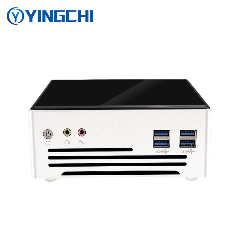 YINGCHI Mini PC Dual 1000M LAN Intel Core i5 10200H i7 10750H HD DP ad alte prestazioni Win10 Home Office piccolo Computer Desktop