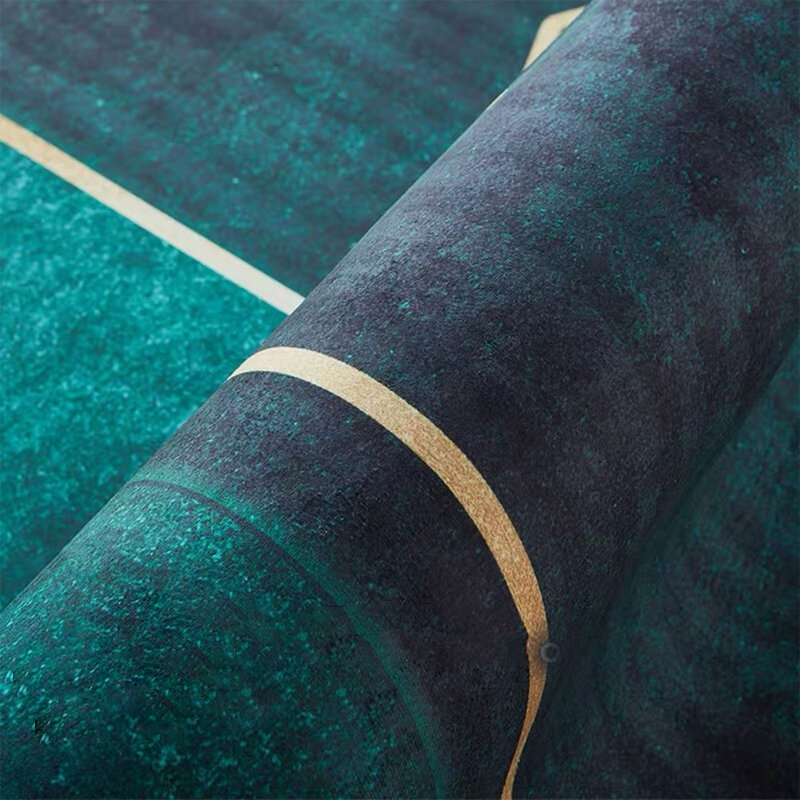 Темно-зеленый абстрактный ковер для гостиной с золотыми чернилами украшение для комнаты эстетический ковер большой размер моющийся коврик для пола