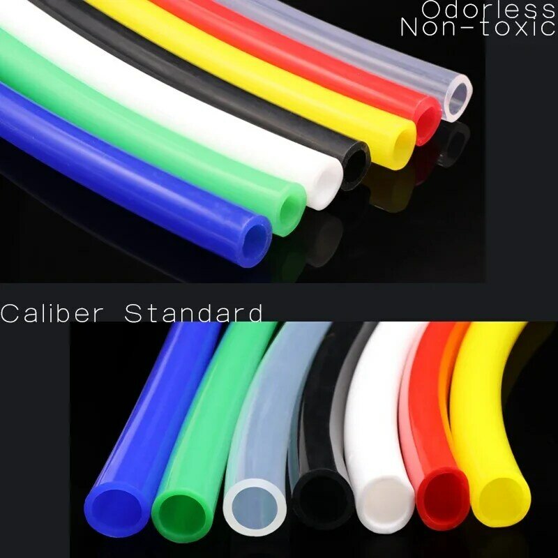 1 meter Silicone Tube Flexible Rubber Hose Food Grade Soft Drink Pipe Water Connector ID 1 2 3 4 5 6 7 8 9 10 12mm