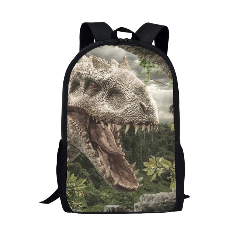 Cool Dinosaur School Bags para menino, animais impressos, Casual Middle School Student's Backpack, mochila para laptop adolescente, mochila presente