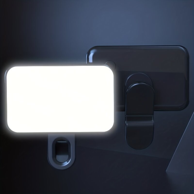 Portátil Mini Selfie Fill Light, Recarregável, 3 Modos, Brilho Ajustável, Clip On, Telefone, Laptop, Reunião Tablet, Make Up