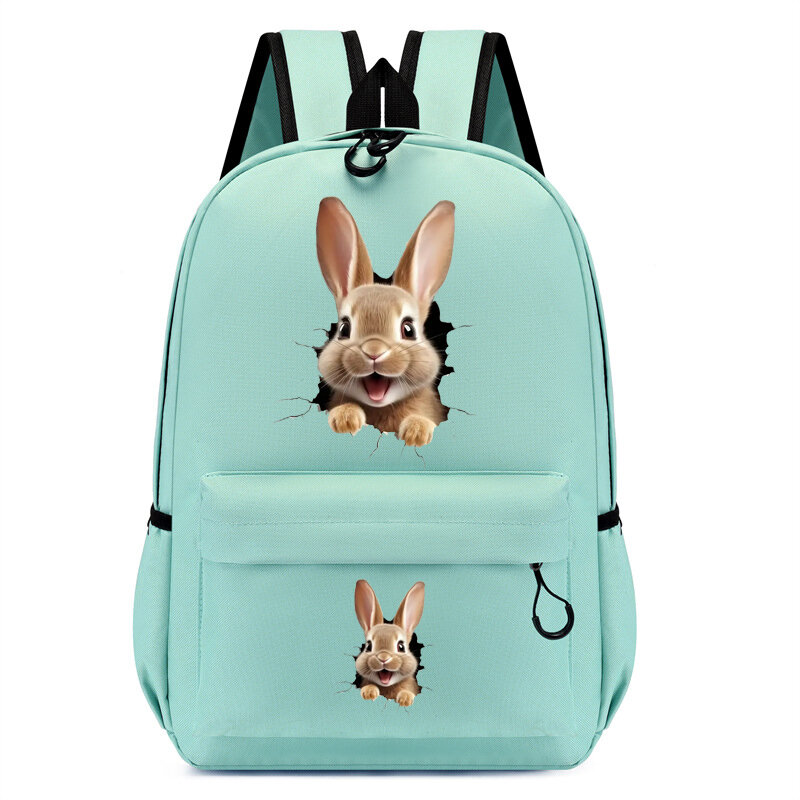 귀여운 배낭 유치원 책가방, 만화 소녀 학생 책가방, 귀여운 토끼 여행 가방