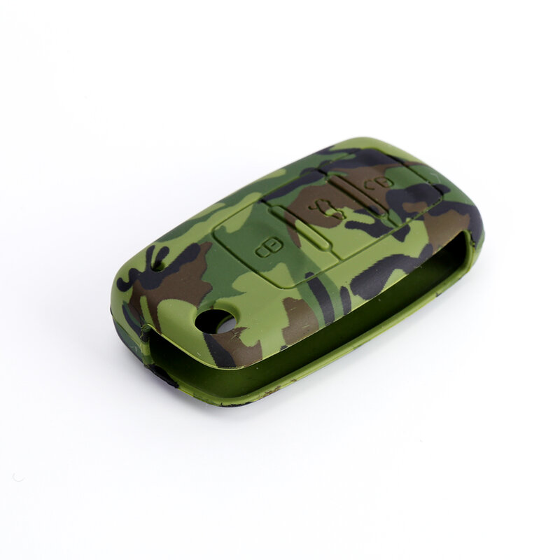 High Quality Car Accessories Manufacturer Custom Design Camouflage Silicone Key Case Silicone Car Key Cover