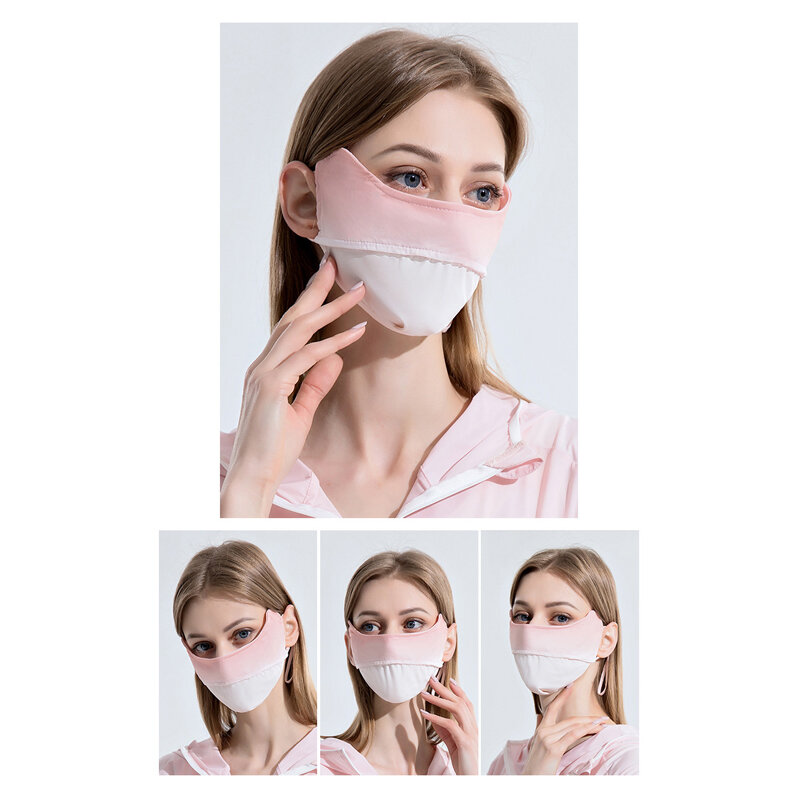 Masque de protection solaire nickel é, masque de protection UV, écharpe pare-soleil, masque anti-soleil, masque d'angle Ice InjEye, bavoir 2024, UPF50 +