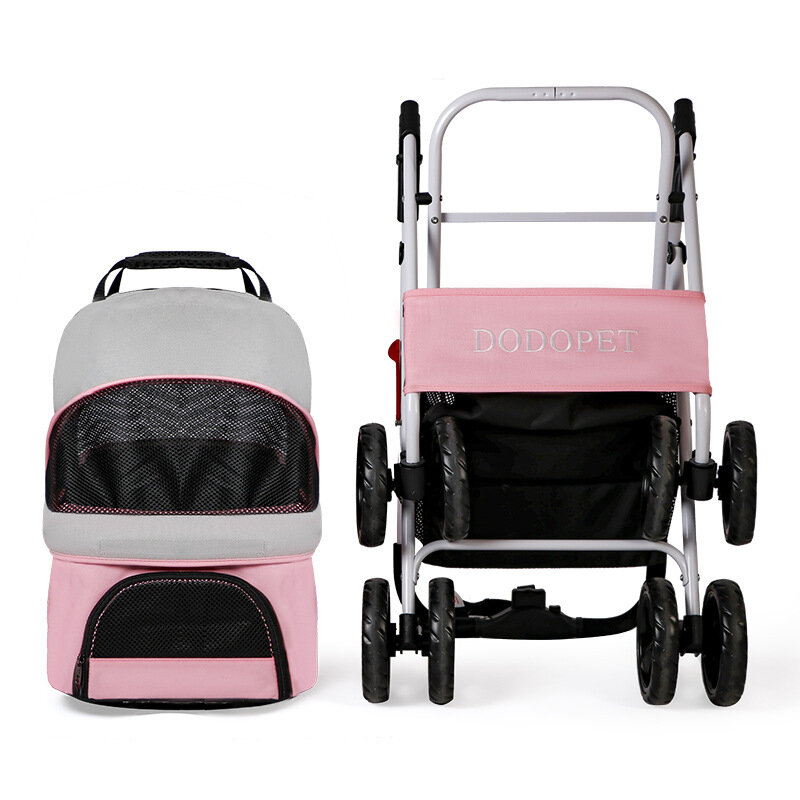 Wózek dla kota 2023 nowy wózek dla psa osobny wózek podróżny kot przenośny wózek dla małych psów wózek pluszowy pies HotSale