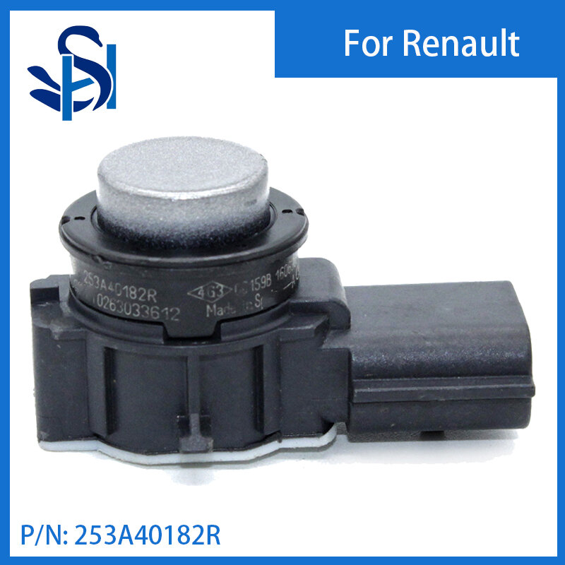 Sensor de aparcamiento para coche, Radar de Color plateado para Renault Megane IV HATCHBACK (B9A M N) 1,2 (54 2015), 253A40182R PDC