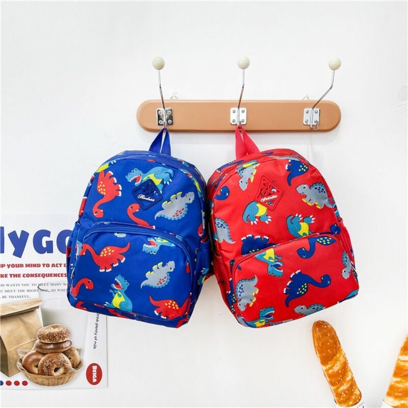 Детский рюкзак с мультипликационным рисунком, милый нейлоновый рюкзак с динозавром для дошкольного возраста, школьная сумка для малышей