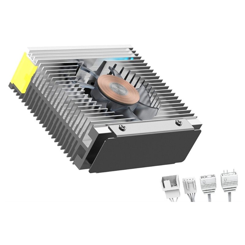 M.2 2280 ARGB Hard Heatsink Cooling M.2 2280 SSD Coolers ARGB Sync Multi Mainboard Efficient Heat Dissipation Dropship