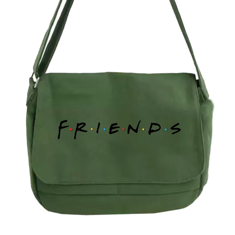 Messenger Bag Female Fashion Multi-function Messenger Bag Japanese Students Versatile Portable One-shoulder Friends Pattern Bags