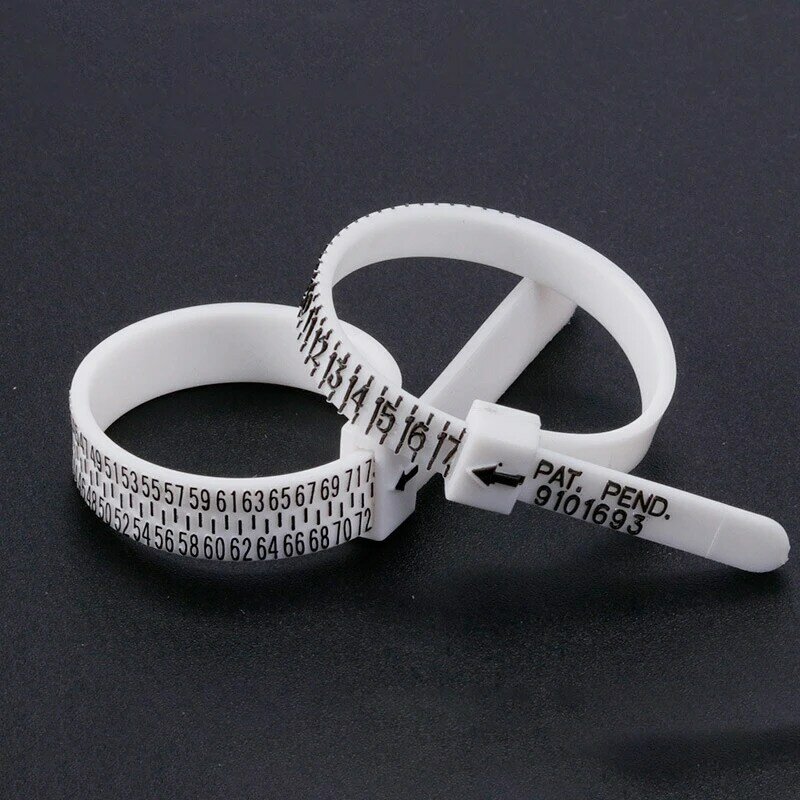 Alat ukur ukuran cincin, aksesori perhiasan terbaru, alat ukur ukuran cincin pengukus/US/EU/JP