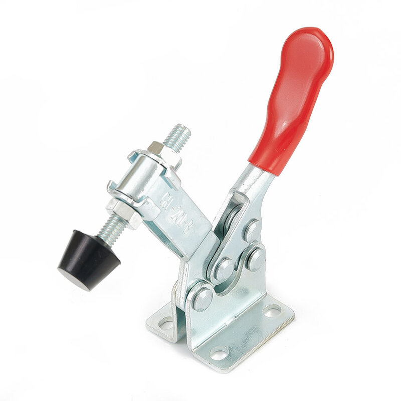 1 Piece Iron Galvanized Horizontal Clamp Quick Toggle Release Hand Tool GH 201B PVC Rubber Sleeve Handle Clamps