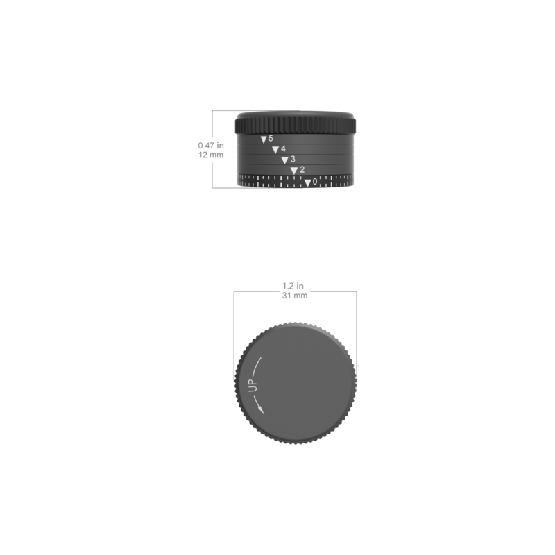 Vector Optics-Continental Ballistic Hunting Scope, Turret, compensar por Bullet Drop, auto-montado e instalação simples