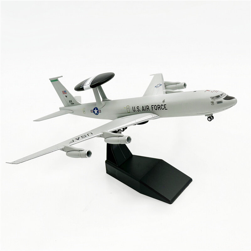 Metal Diecast Avião Modelo para Crianças, Sentry AWACS USAF, Early Warning Aircraft, Coleção Original Box, Presentes, 1, 200, E-3