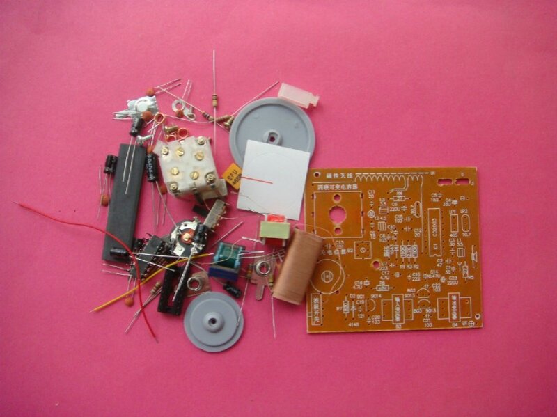 Kit de Radio HAF208 DIY, piezas de producción electrónica, entrenamiento, práctica de soldadura