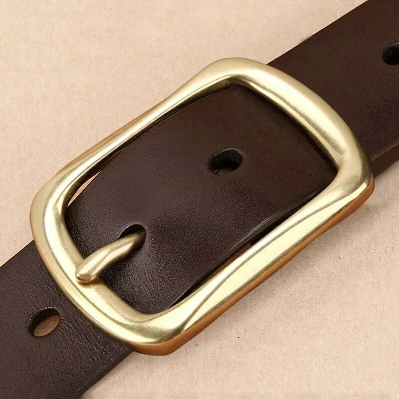 MODX Men Belt Top quality cow genuine leather men's belt cowhide strap for male automatic buckle belts for men alloy buckle belt