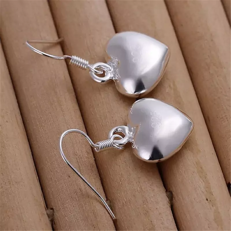 925 Sterling Silber Ohrringe für Frauen Modeschmuck Liebe Herz Perlen Ohrringe Paar Geschenke Trendsetter Empfehlung