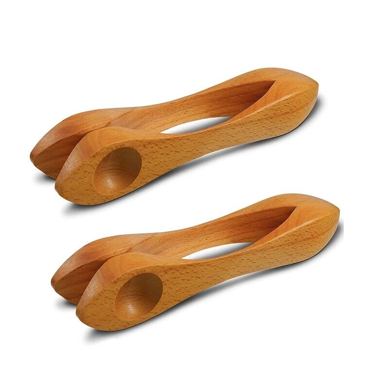 Y1QE Musical Spoons Instrument Wooden Handle Multifunctional Percussion Instrument Wood Spoon Irish Percussion Instrument