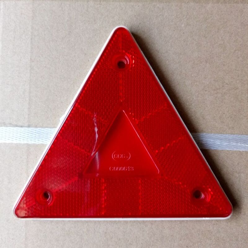 Trójkąt reflektor ostrzegawczy 15cm znak ramy przyczepy tylnego światła ostrzegawczego tablica ze znakami odblaskowe materiały bezpieczeństwo na zewnątrz