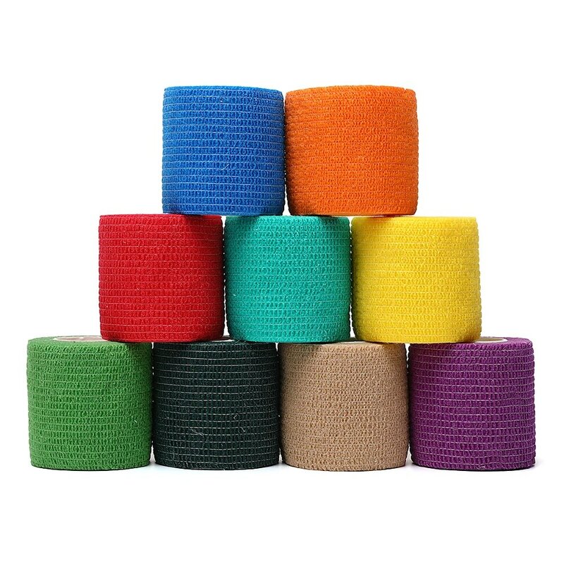 18 Farben buntes sportliches Wickel band selbst klebende elastische Bandage Elasto plast Sports chutz Knie Finger Knöchel Handfläche Schulter