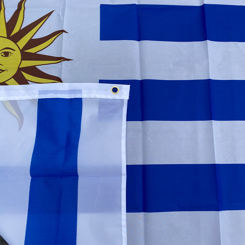 aerlxemrbrae flag  Uruguay flag Banner Free shipping 90*150cm Hanging Uruguay National flag
