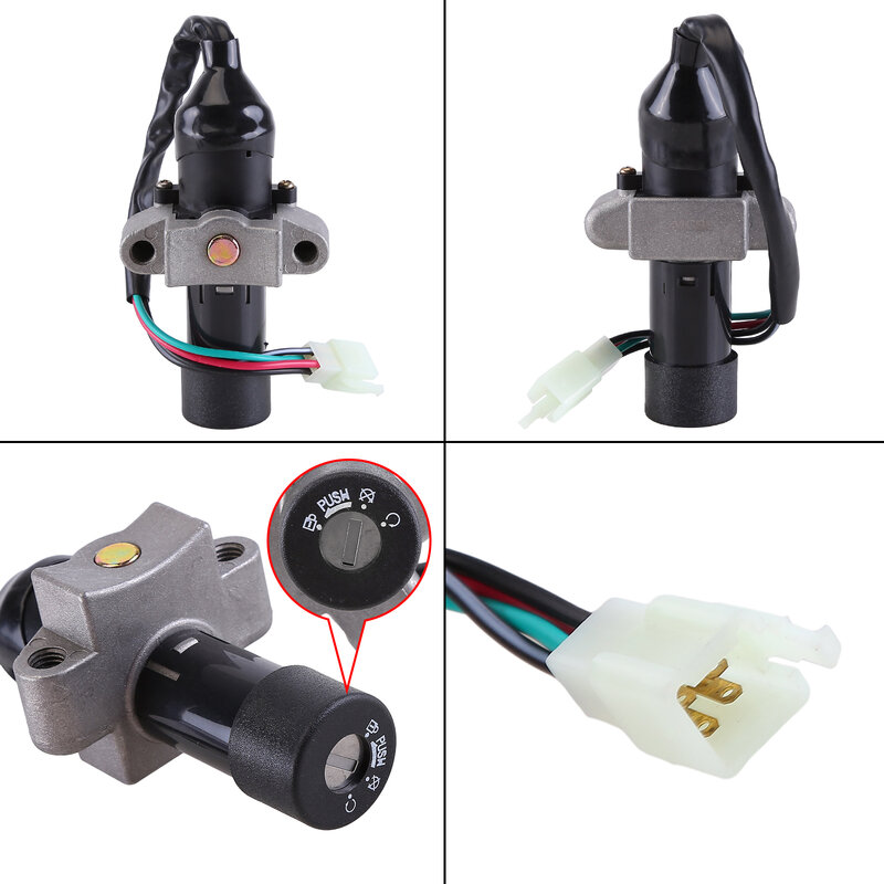 Complete Lock Kit Schakelaar Plug Compatibel Voor Italika Rc Rc150 Rc200 Motorfiets Lock Set