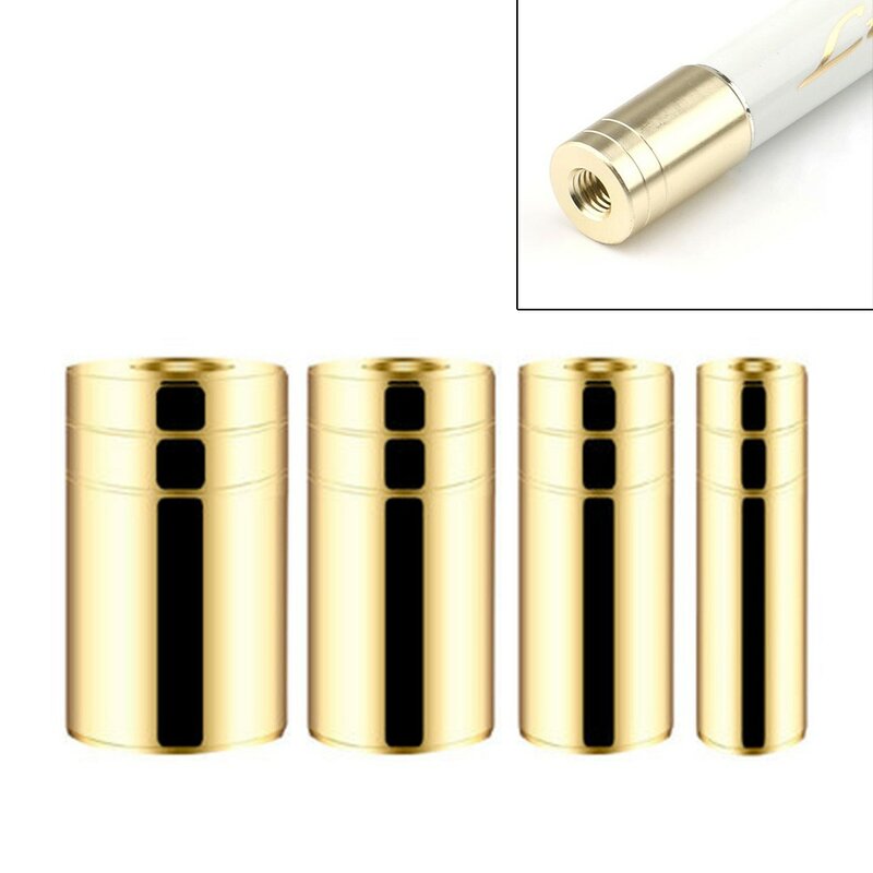 For Landing Net Gold Refit Parts 10~15mm To M8 Fishing Landing Net Connector Tackle Accessories Fishing Tool Aluminum Alloy