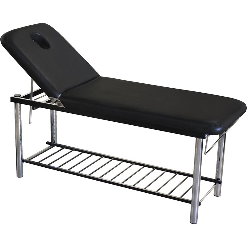 Metal Frame Edition of Smart Massage/Facial Bed & Table +600lbs Black (Heavy Duty)