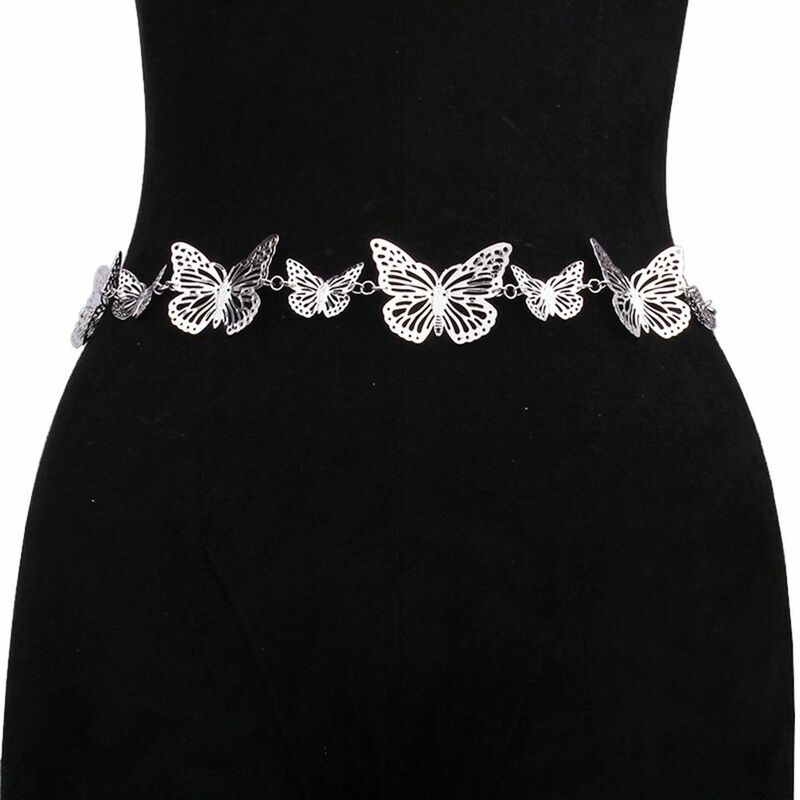 Sexy Hip Hop Beach For Women Body Jewelry Dress Decorative Butterfly Waist Chain Belly Belt Body Necklace Fashion Jewelry