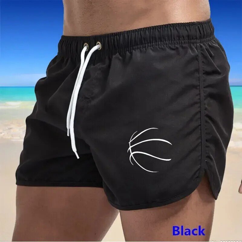 New Breathable Fitness Men's Fashion Sports Shorts Running Quick Dry Pants Summer Thin Training Beach Pants S-3XXL