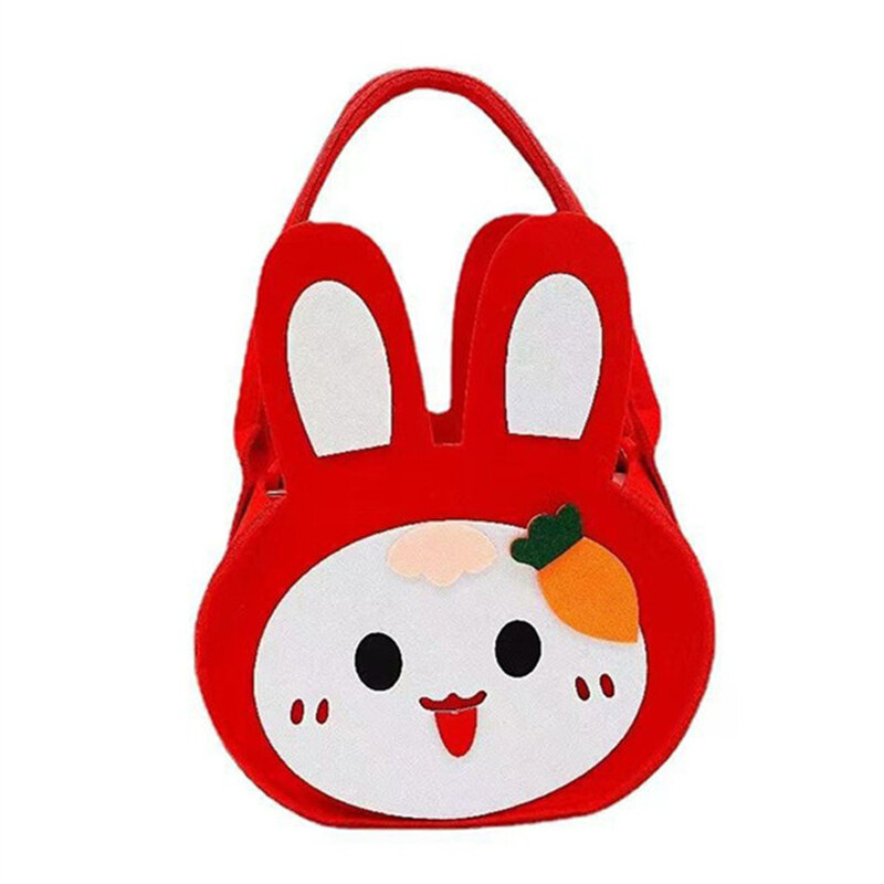 Ostern niedlichen Hasen Geschenk verpackung Taschen Filz Stoff Kaninchen Form Handtasche Pralinen Taschen Hochzeit Geburtstags feier Veranstalter