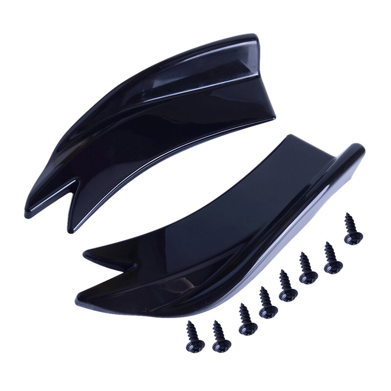 1 Pair Car Rear Bumper Lip Wrap Diffuser Spoilers Splitters Canards Universal High Quality New