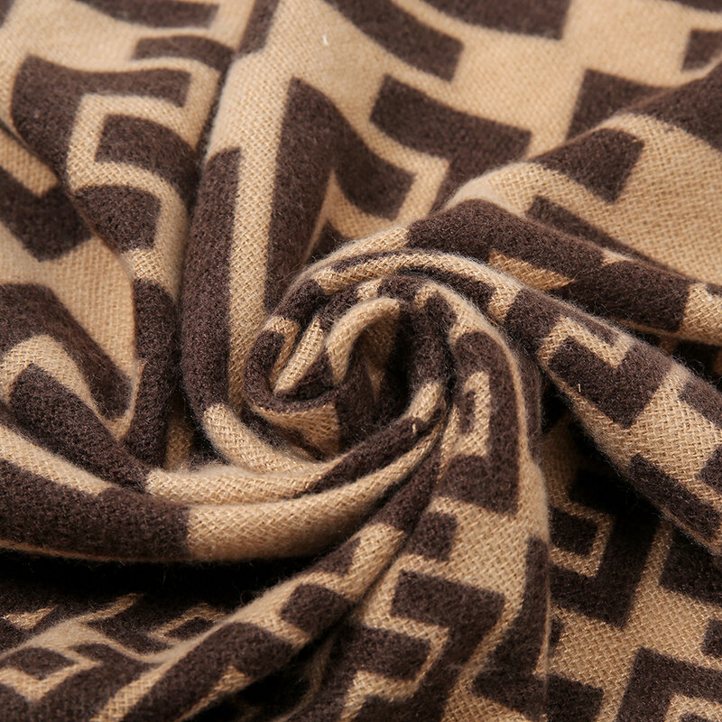 Luxury Winter Cashmere Scarf Women 2022 Design Warm Pashmina Blanket Scarves for Ladies Female Shawl Wraps Thick Foulard Bufanda