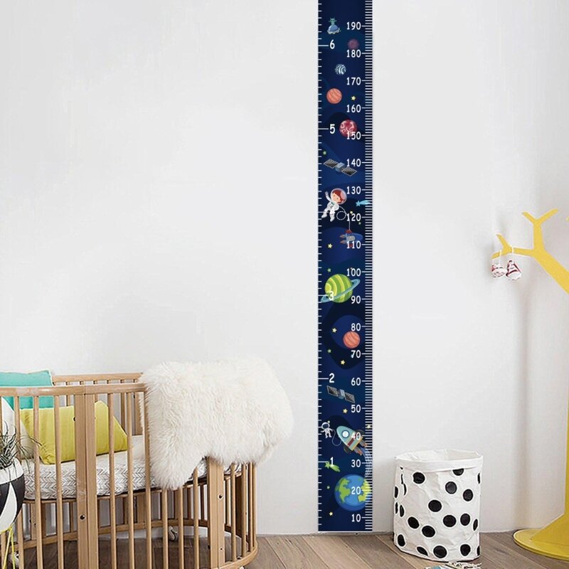 Niedlichen Cartoon-Design Kinder Höhe Meter Nordic Stil Room Decor Baby Kinder Höhe Gauge Holz Rahmen Kindergarten Dekoration