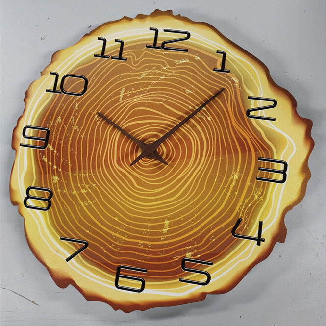 크리에이티브 나무 벽 석영 시계, 움직임 + 손, 가정용 대형 벽시계, 나무 장식 벽시계