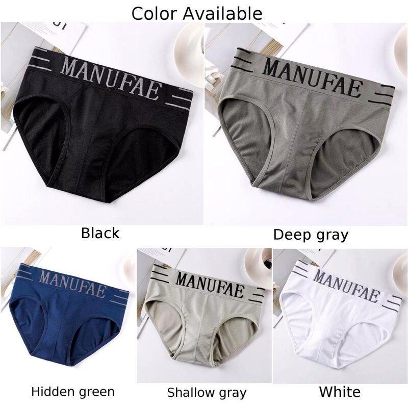 Men's Plus Sized Soft Light Fabric Medium Waist Underwear Comfortable To Wear Thin Seamless Breathable Quick Drying Mens Briefs