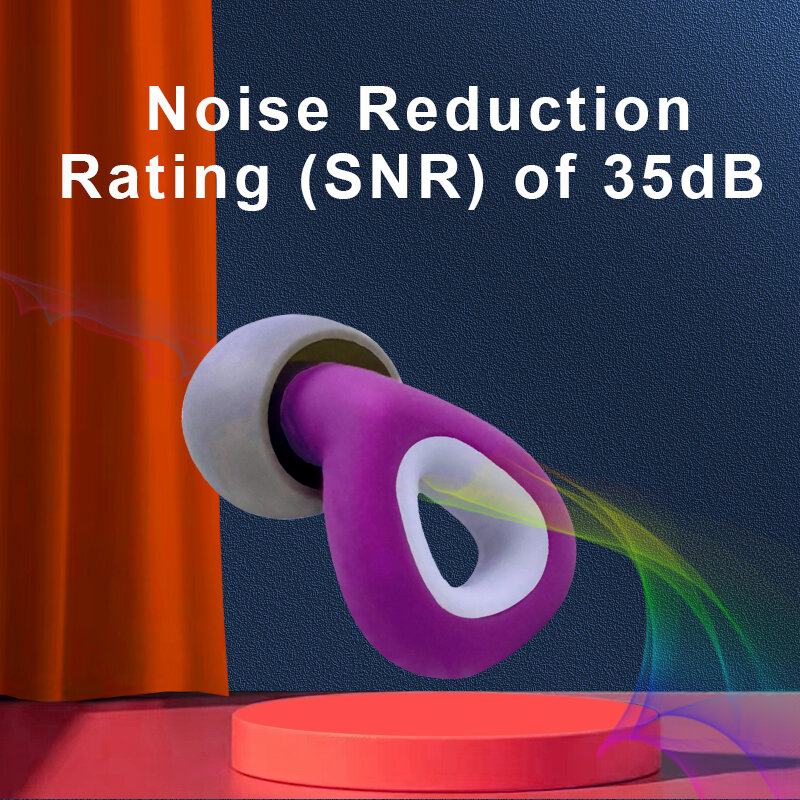 XINKATIOR-Bouchons d'oreille en silicone anti-bruit, étanches, pour le sommeil, réduction du bruit