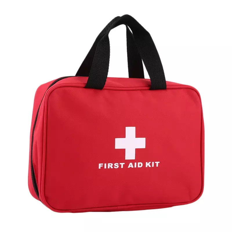Borsa di pronto soccorso multistrato portatile per uso domestico vuota, Kit di medicinali portatile da viaggio all'aperto per l'escursionismo scolastico dei bagagli dell'auto