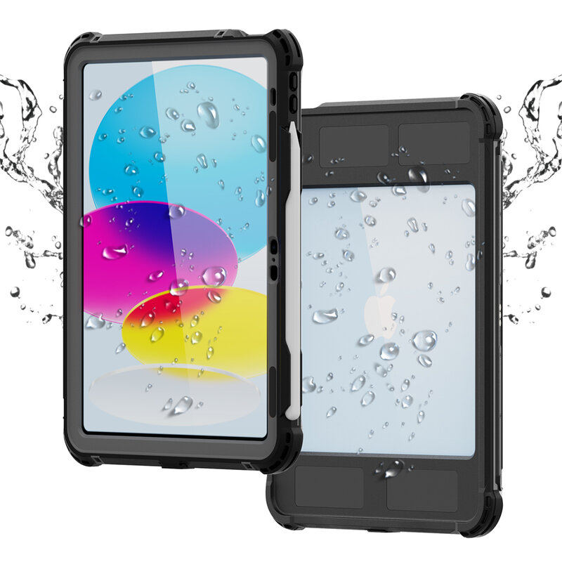 Ipad用防水ケース,iPad 2022世代用耐衝撃カバー10.9 Pro 11 air 5 4 12.9 Pro 10.2 mini 6 5 4