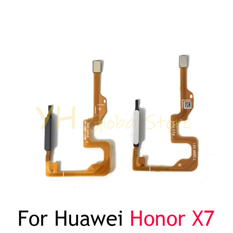 Per Huawei Honor X7 X7A lettore di impronte digitali Touch ID Sensor tasto di ritorno Home Button Flex Cable Repair Parts