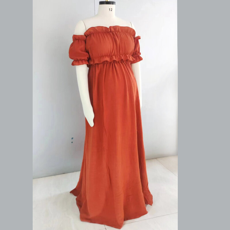 Bohemian Pregnancy Dress Comfortable Linen Dress Simplicity Two Piece Vintage Boho Style Accessories Baby Shower Dress