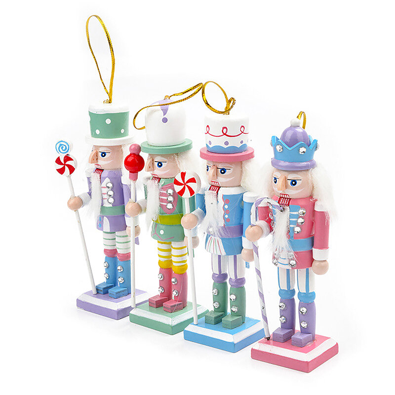 Cartoon Walnoten Soldaten Band Poppen Miniaturen 12.5Cm Notenkraker Marionet Ornamenten Desktop Decoratie Kerst Feestartikelen